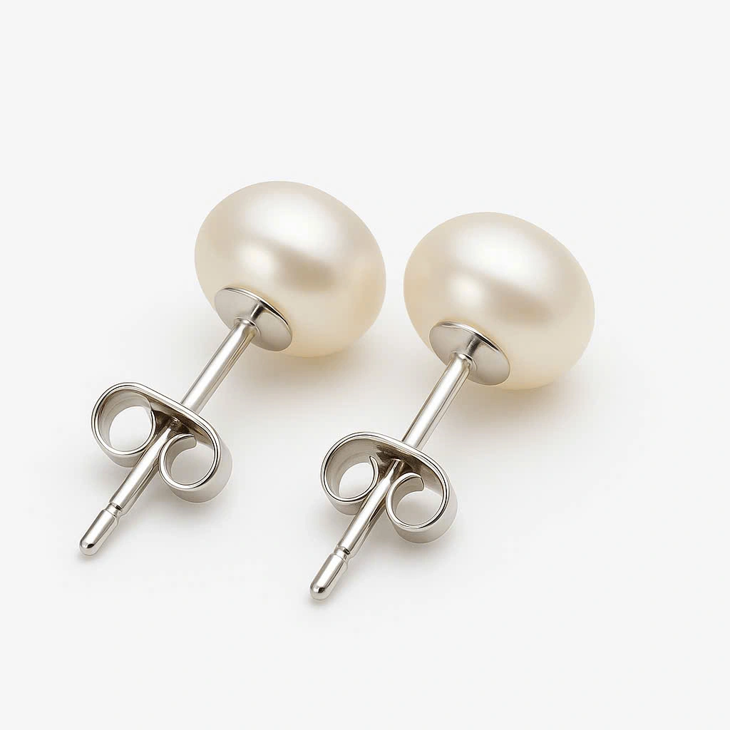 Bông tai nụ ngọc trai 0